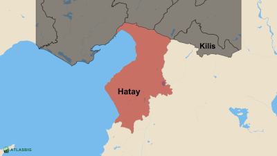 Hatay ve Komşu İller Haritası Thumbnail