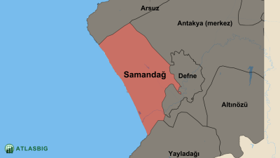 Samandağ ve Komşu İlçeler Haritası Thumbnail