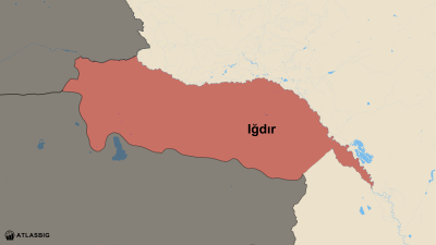 Iğdır ve Komşu İller Haritası Thumbnail