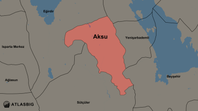 Aksu ve Komşu İlçeler Haritası Thumbnail