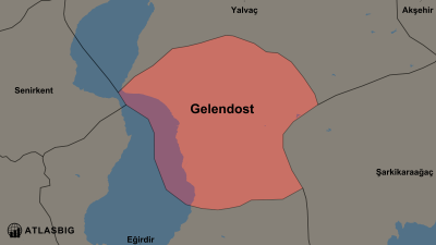 Gelendost ve Komşu İlçeler Haritası Thumbnail