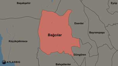 Bağcılar ve Komşu İlçeler Haritası Thumbnail