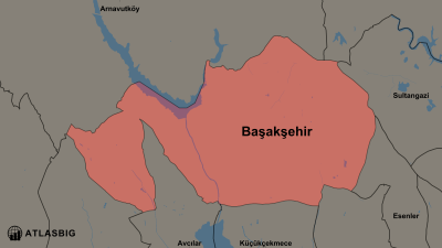 Başakşehir ve Komşu İlçeler Haritası Thumbnail