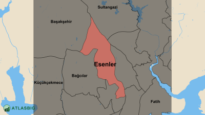 Esenler ve Komşu İlçeler Haritası Thumbnail