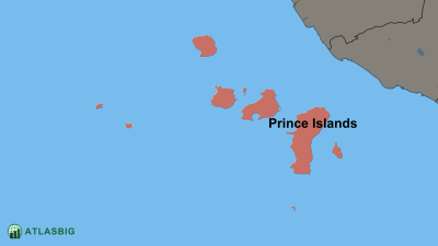 Prince Islands ve Komşu İlçeler Haritası Thumbnail