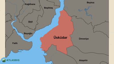 Üsküdar ve Komşu İlçeler Haritası Thumbnail