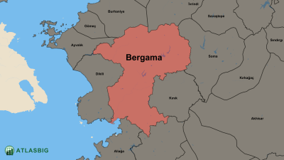 Bergama ve Komşu İlçeler Haritası Thumbnail