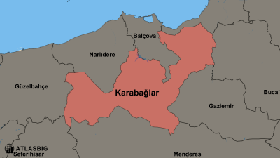 Karabağlar ve Komşu İlçeler Haritası Thumbnail