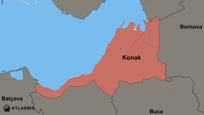 Konak ve Komşu İlçeler Haritası Thumbnail