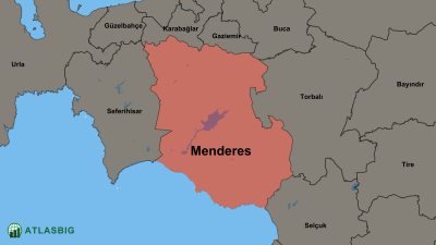 Menderes ve Komşu İlçeler Haritası Thumbnail