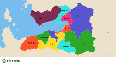 İzmir Merkez İlçeleri Haritası Thumbnail