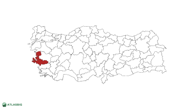 Türkiye haritasında İzmir Thumbnail