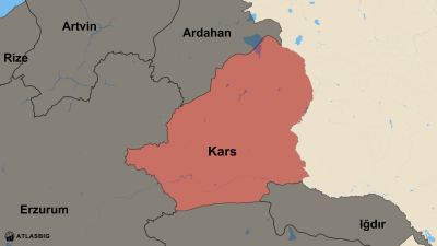 Kars ve Komşu İller Haritası Thumbnail