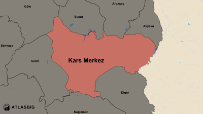 Kars Merkez ve Komşu İlçeler Haritası Thumbnail