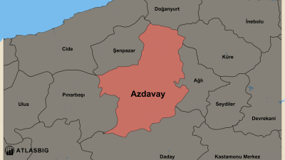 Azdavay ve Komşu İlçeler Haritası Thumbnail