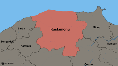 Kastamonu ve Komşu İller Haritası Thumbnail