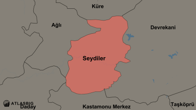 Seydiler ve Komşu İlçeler Haritası Thumbnail