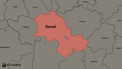 Develi ve Komşu İlçeler Haritası Thumbnail