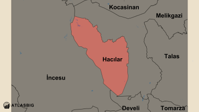 Hacılar ve Komşu İlçeler Haritası Thumbnail