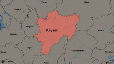 Kayseri ve Komşu İller Haritası Thumbnail