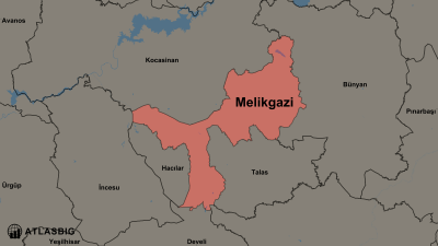 Melikgazi ve Komşu İlçeler Haritası Thumbnail