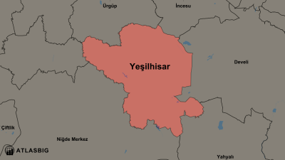 Yeşilhisar ve Komşu İlçeler Haritası Thumbnail