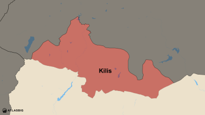 Kilis ve Komşu İller Haritası Thumbnail