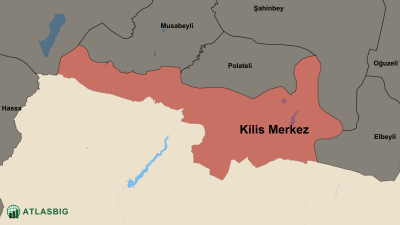 Kilis Merkez ve Komşu İlçeler Haritası Thumbnail