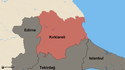 Kırklareli ve Komşu İller Haritası Thumbnail