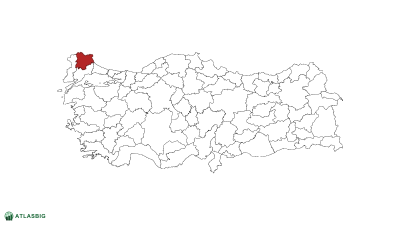 Türkiye haritasında Kırklareli Thumbnail