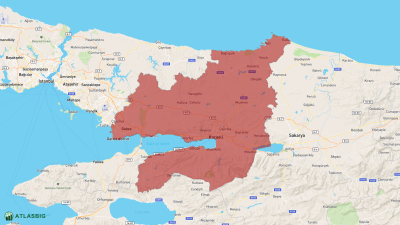 Kocaeli Haritası ve Nüfus İstatistikleri Thumbnail