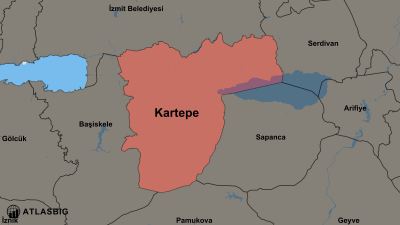Kartepe ve Komşu İlçeler Haritası Thumbnail