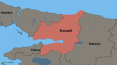 Kocaeli ve Komşu İller Haritası Thumbnail