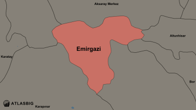 Emirgazi ve Komşu İlçeler Haritası Thumbnail