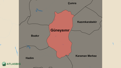 Güneysınır ve Komşu İlçeler Haritası Thumbnail