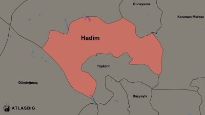 Hadim ve Komşu İlçeler Haritası Thumbnail