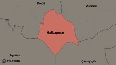 Halkapınar ve Komşu İlçeler Haritası Thumbnail