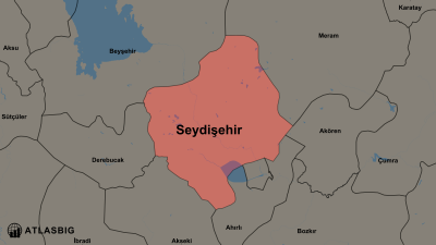 Seydişehir ve Komşu İlçeler Haritası Thumbnail