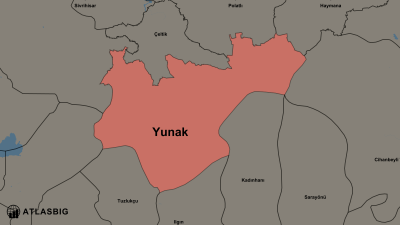 Yunak ve Komşu İlçeler Haritası Thumbnail