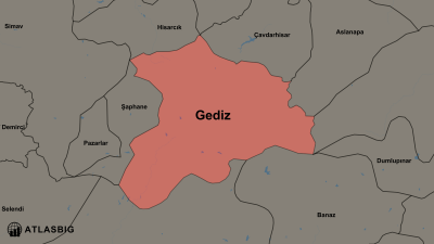 Gediz ve Komşu İlçeler Haritası Thumbnail