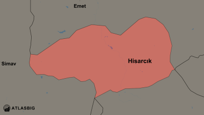 Hisarcık ve Komşu İlçeler Haritası Thumbnail