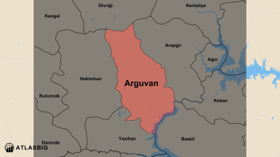 Arguvan ve Komşu İlçeler Haritası Thumbnail