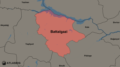 Battalgazi ve Komşu İlçeler Haritası Thumbnail