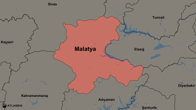 Malatya ve Komşu İller Haritası Thumbnail