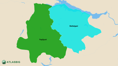 Malatya Merkez İlçeleri Haritası Thumbnail