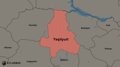 Yeşilyurt ve Komşu İlçeler Haritası Thumbnail