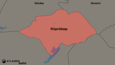 Köprübaşı ve Komşu İlçeler Haritası Thumbnail