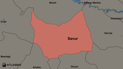 Savur ve Komşu İlçeler Haritası Thumbnail