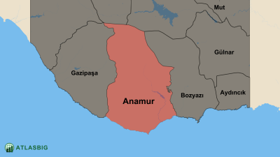 Anamur ve Komşu İlçeler Haritası Thumbnail