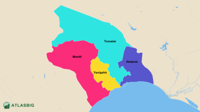 Mersin Merkez İlçeleri Haritası Thumbnail